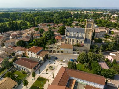 Vue de la commune de Montélier